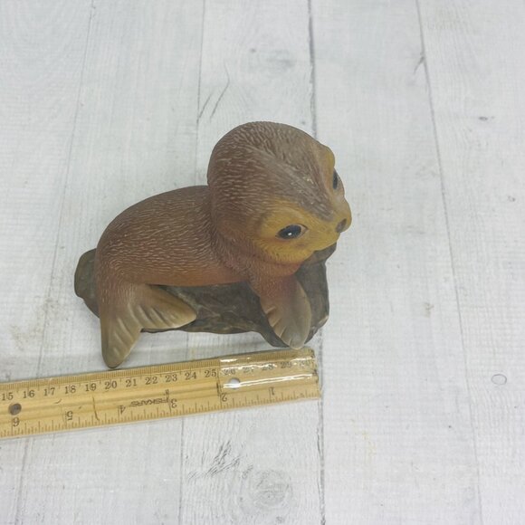 1980's Masterpiece By Homco BABY PUP SEAL 6" Hand Painted Porcelain Figurine - Picture 10 of 12